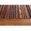 Tapis oriental rayé Gabbeh Kashkoli fait à la main 7 x 10