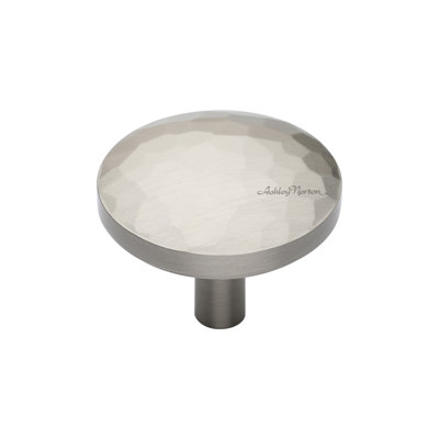 Hammered 1 1/4" Diameter Round Knob