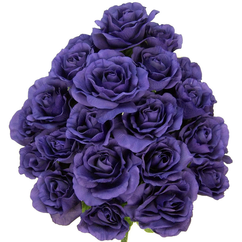 Bouquet de rose artificielles en fleurs, Mauve