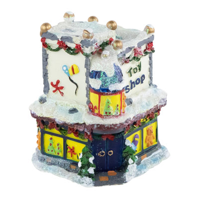 4 Children Toy Shop Christmas Village Building