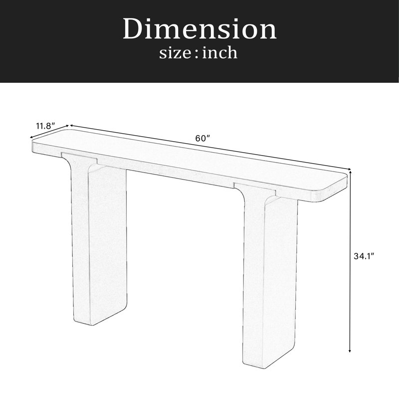 Elegant Acacia Veneer Entryway Table,Suitable For Entryway, Hallway, Living Room, Foyer, Corridor, Natural