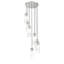 Lustre à niveaux gradués en acier à 7 lumières Preisler-544170386