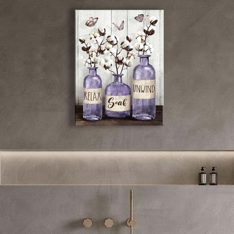 Wrapped Canvas Print, Purple