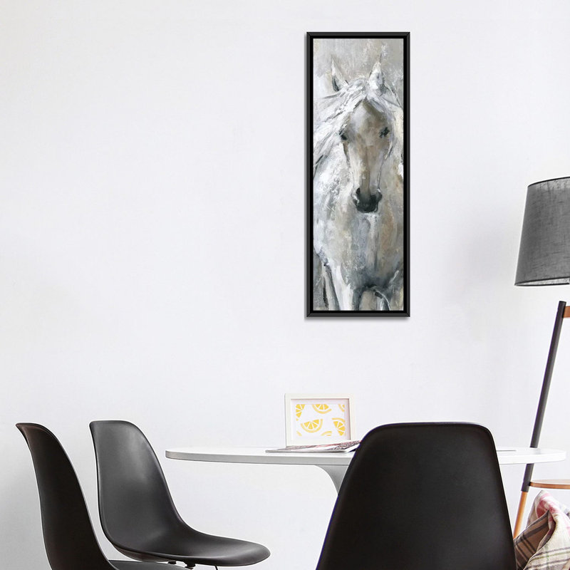Confier votre debout, H 48 po x l 16 po x P 1,5 po, Toile encadrée noire