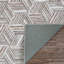Tapis performance géométrique gris antidérapant-333452171