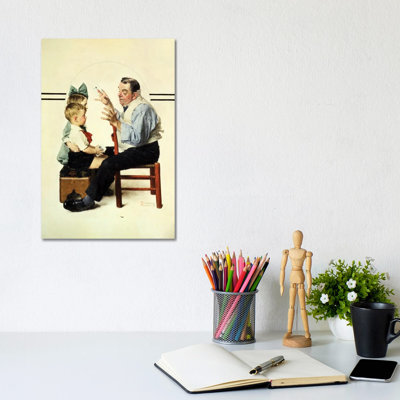 Magician With Two Children by Norman Rockwell - Gallery-Wrapped Canvas Giclée on Canvas