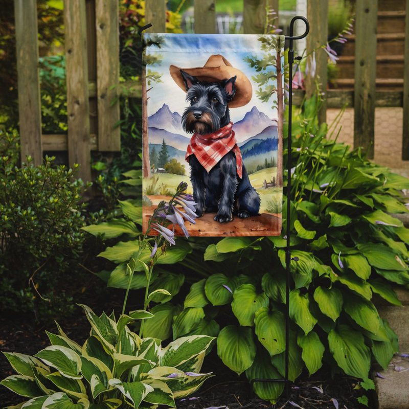 Drapeau Cowboy Welcome Garden, Terrier écossais