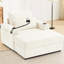 Beige avec rangement mobile, ports, porte-téléphone et poches latérales, fauteuil multifonctionnel polyvalent pour le salon, rangement caché, deux poches-1103133911