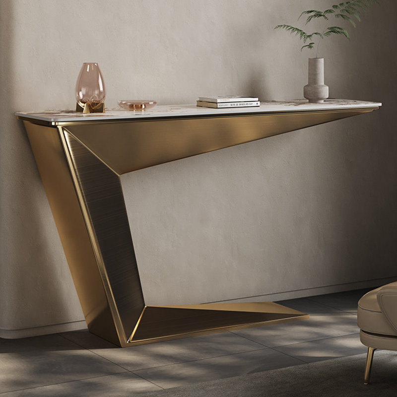 Console en métal de style italien., 33.4" H x 47.2" W x 13.7" D