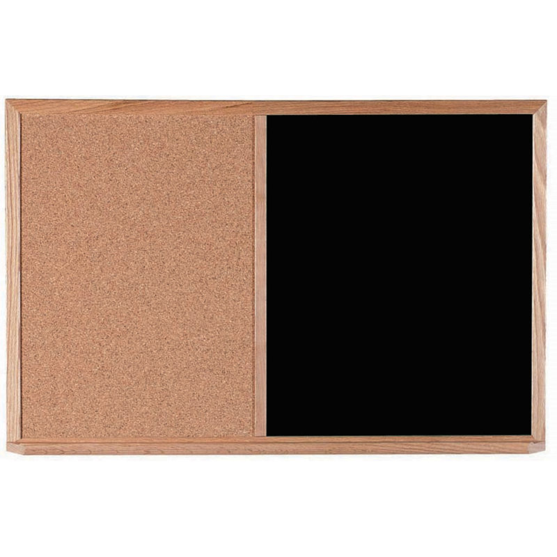 Tableau noir / tableau d'affichage mural combiné, H 2 pi x L 3 pi