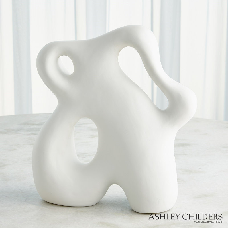 Ronan Sculpture-Matte White-Lg