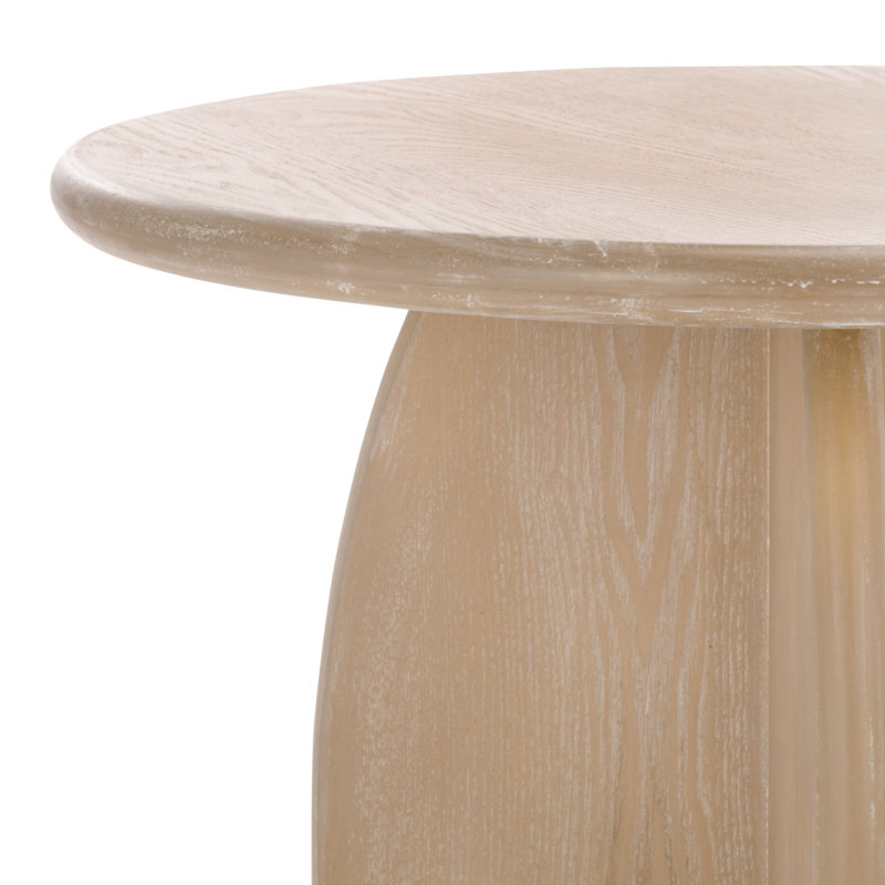 Table de bout Barazi, Blanc décoloré