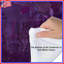 Édredon mauve à motif abstrait texturé-123991806