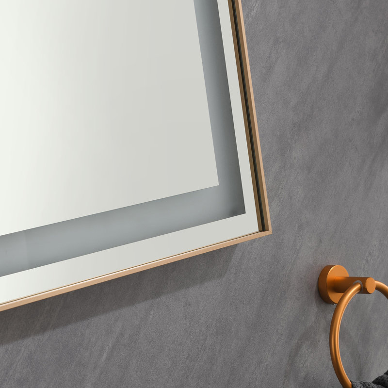 Aluminum Rectangle Wall Mirror, 36" x 60"