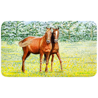 Tapis de bain Deux chevaux