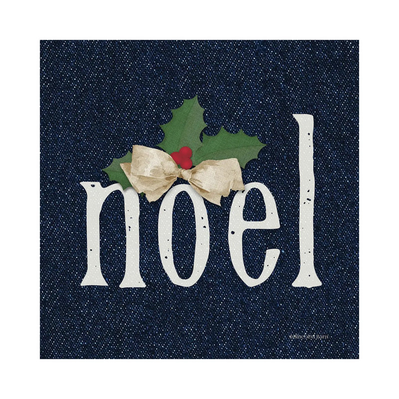 Noel 1 Piece Wrapped Canvas Wall Art, 30.48 cm H x 30.48 cm W