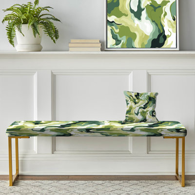 Banc rembourré or camouflage Rebel Soul