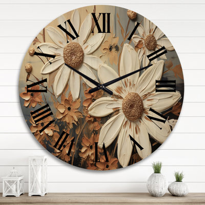 Vasanthan Solid Wood Wall Clock