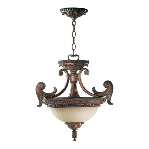 Mcfarlin 2 - Light Corsican Gold Bowl Pendant
