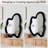 Irregular Shaped Decorative Wall Mirror with Velvet-Wrapped Frame-1392982078-1392982019