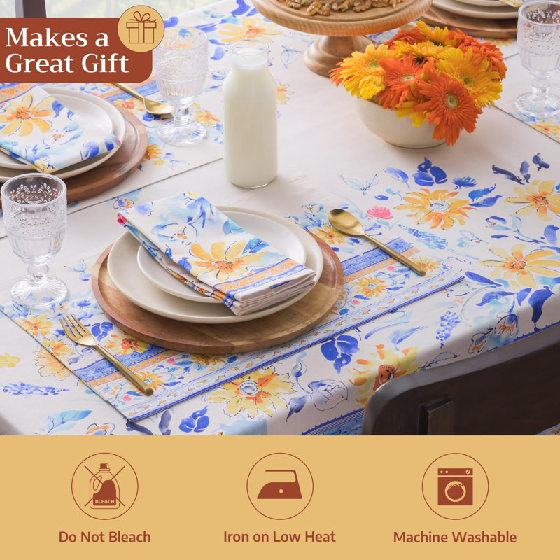 Serviettes 100 % coton Maison d'Hermine Girassol - 20 po x 20 po