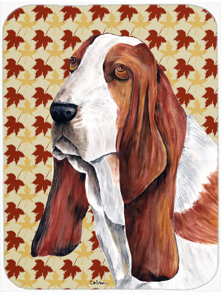 Planche à découper en verre à basset hound east urban home
