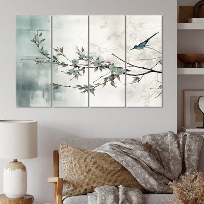 Dancy - reproduction d'art sur toile asiatique - 4 panneaux