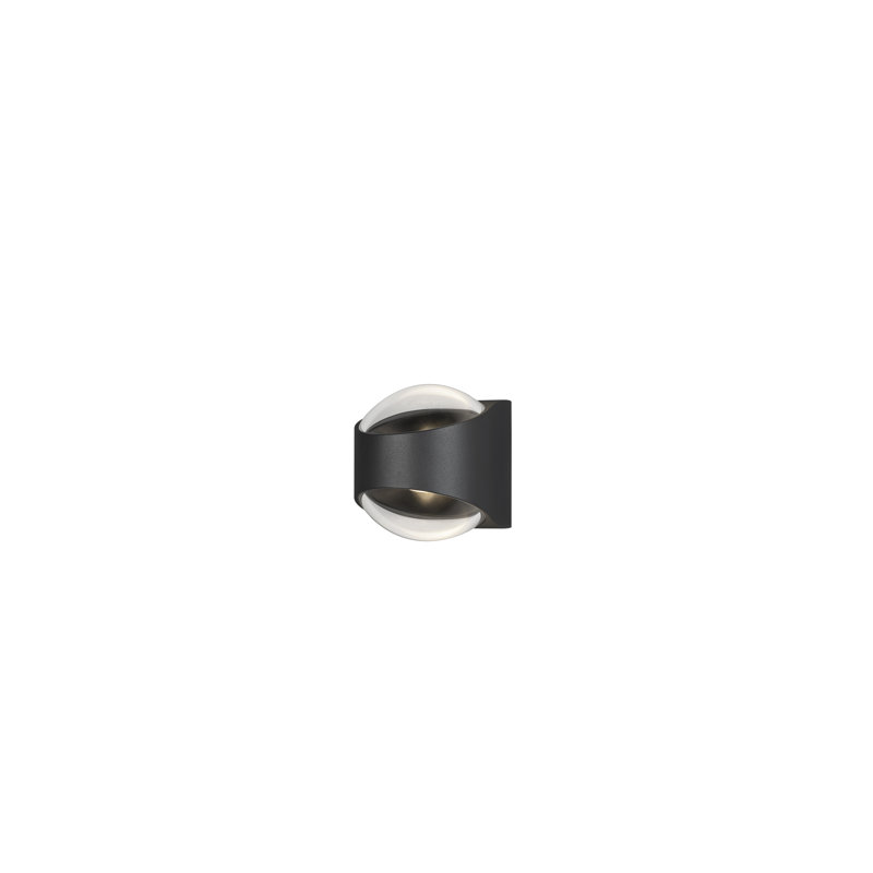 Integrated LED Outdoor Flush Wall Light, Anthracite