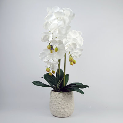 Plastic, Silk Artificial Arrangement in Planter