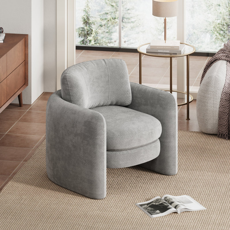 Fauteuil d'appoint 34,5 po, Gris chenille