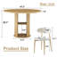 Table de salle à manger de 47,24 po (pour 2 à 4 personnes) avec deux chaises de salle à manger qui allie les styles moderne et campagnard-1014591646