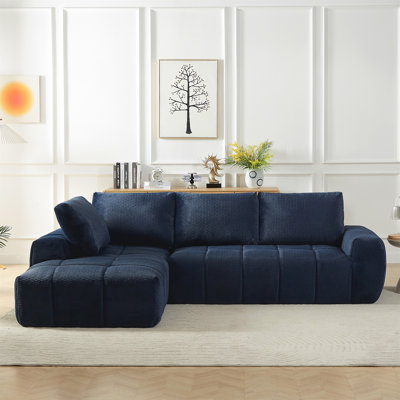 Canapé modulaire en L surdimensionné