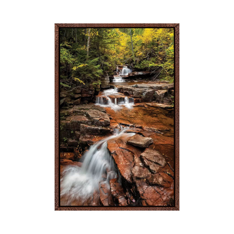 USA, New Hampshire, White Mountains, Vertical Panorama of Coliseum Falls 1 Piece Wall Art on Canvas, 66.04 cm H x 45.72 cm W