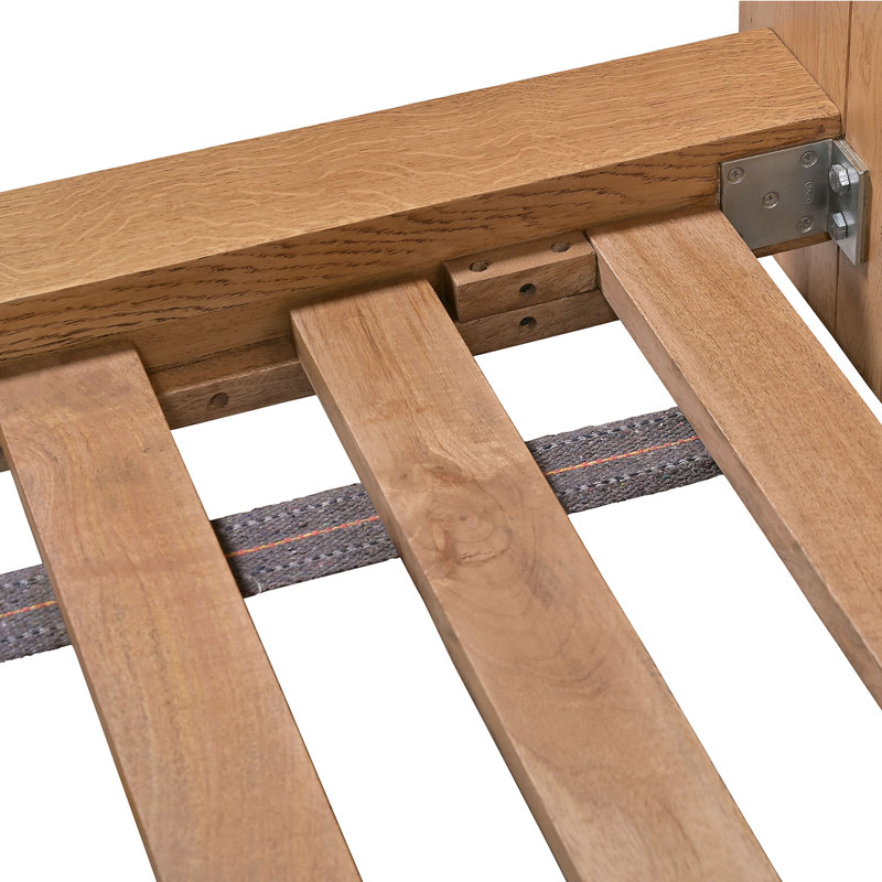 Plank Solid Wood Bed, King