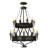 20 - Light Dimmable Tiered Chandelier