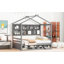 Lit double avec structure de toit-894244581