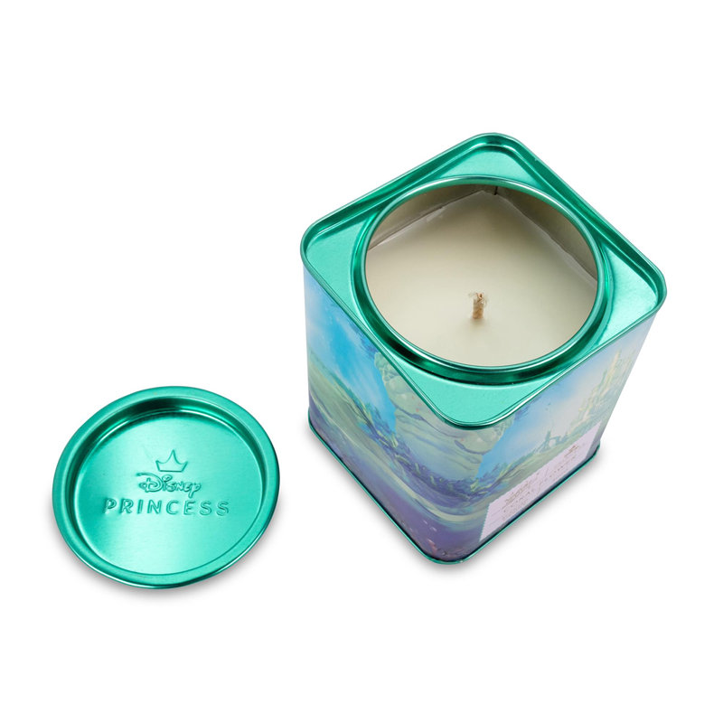 Coral Flower Scented Designer Candle with Metal Holder