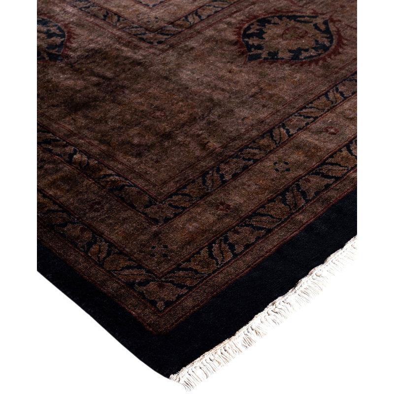 Overdyed One-of-a-Kind 12' 1" X 17' 10" Hand Knotted Area Rug