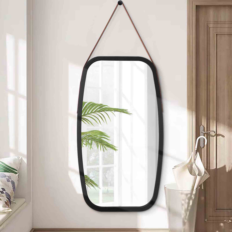 Zaphod Oval Mirror, Black