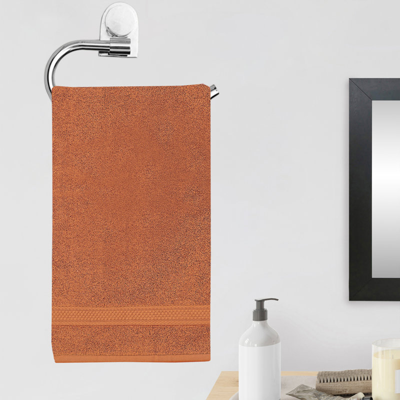 Navjoot - Ensemble de 6 serviettes de toilette de qualité supérieure ultra-absorbantes à séchage rapide Soft, Caramel brûlé