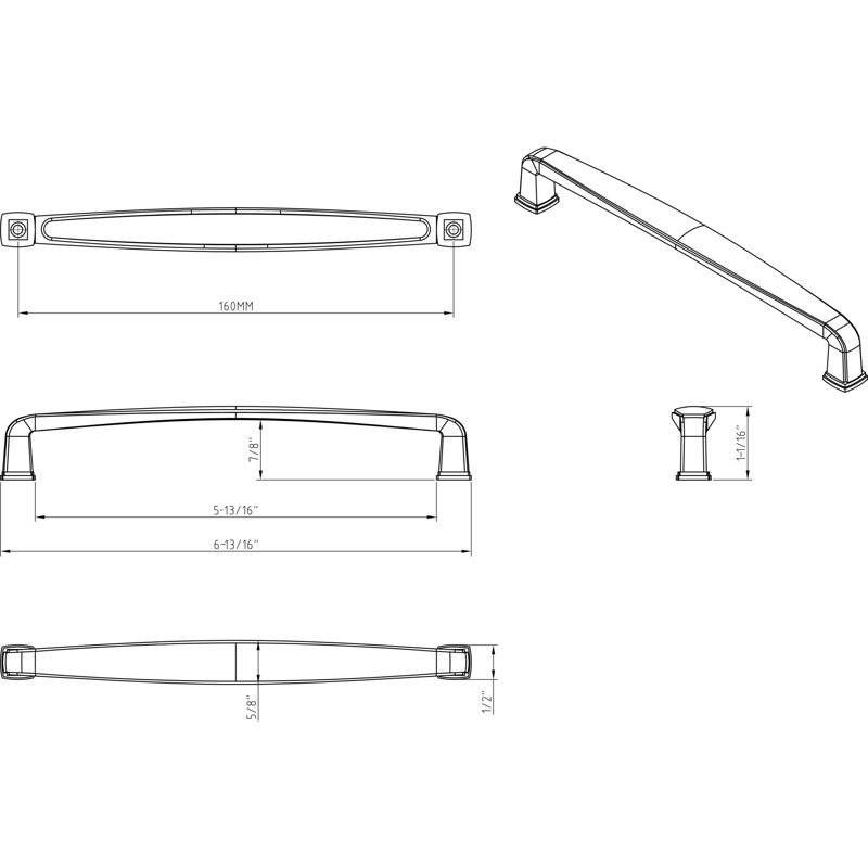 Milan 1 Bar / Handle Pull