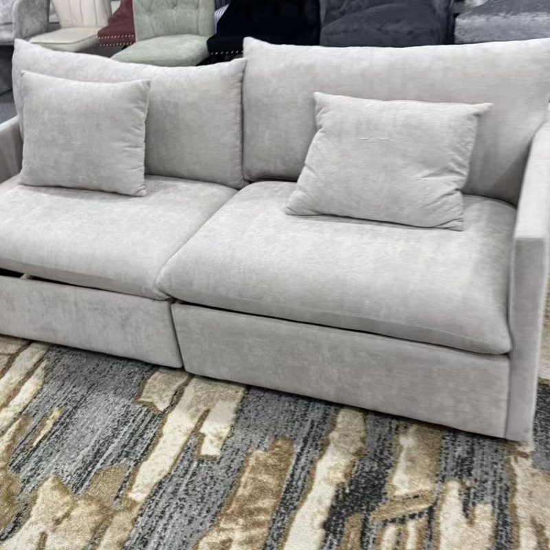 Upholstered Sofa, Grey