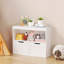 Book Organizer Wooden Bookcase, toy Storage Cabinet Organizer