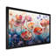 «Red Blue Botanical Serenade - Abstract Botanicals», reproduction d'art sur toile-805257297-805257306