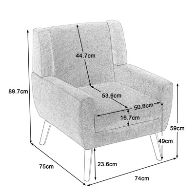 Jaqueze 73.7Cm Wide Armchair