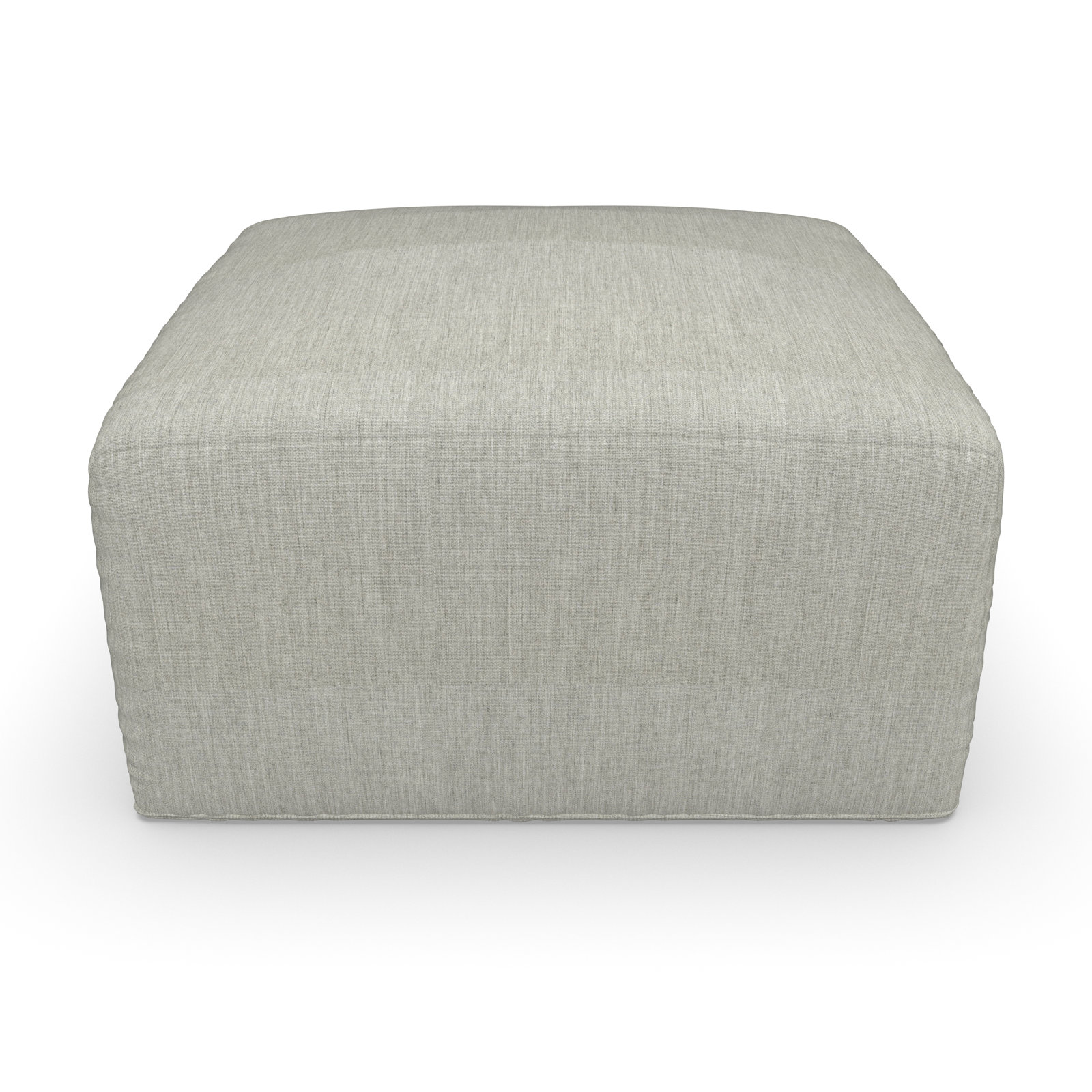 Praia Sunbrella® Patio Ottoman, Sunbrella® Canvas White