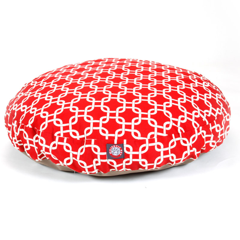 Oreiller pour animal de compagnie / classique, Rouge, Petit (l 30 po x p 30 po x H 4 po)