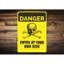 Panneau d'Halloween danger en aluminium-626554695