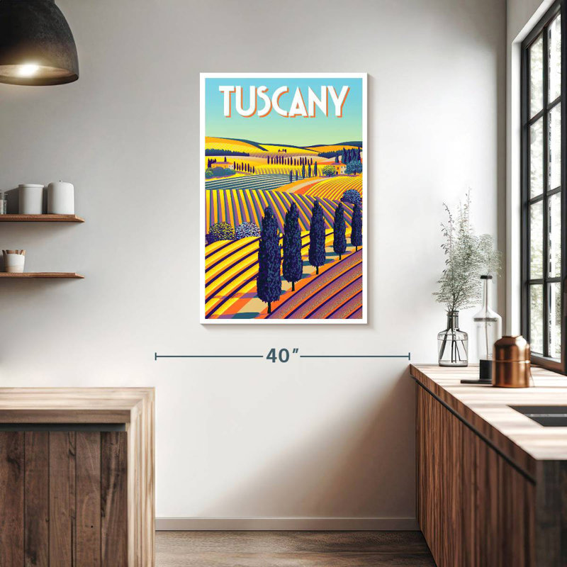 Affiche Aime Tuscany, H 39 po x l 26 po