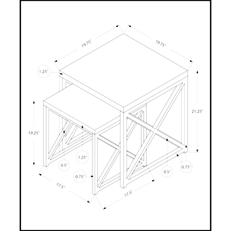 Nesting Table Set Of 2